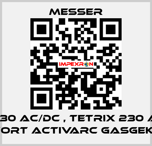 WIG 230 AC/DC , TETRIX 230 AC/DC Comfort activArc gasgekühlt  Messer