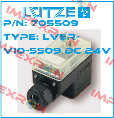 P/N: 705509 Type: LVER-V10-5509 DC 24V (pack x10) Luetze