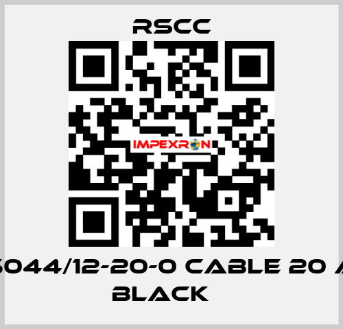 M85044/12-20-0 Cable 20 AWG BLACK    RSCC