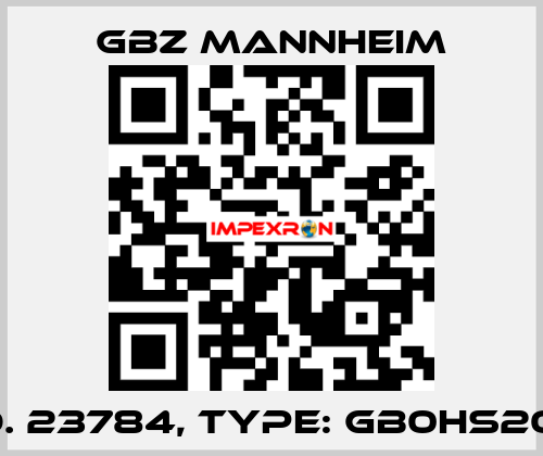 Id No. 23784, Type: GB0HS20-EM  GBZ MANNHEIM