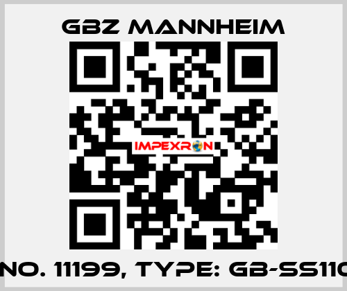 Id No. 11199, Type: GB-SS1100  GBZ MANNHEIM