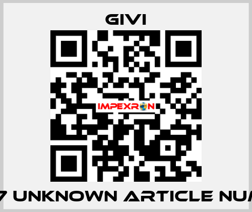 UT807 unknown article number  Givi