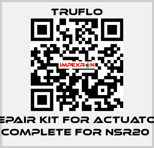 Repair Kit For Actuator Complete For NSR20  TRUFLO