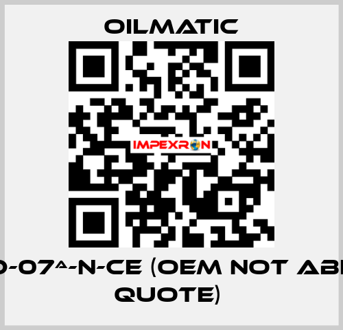 MRSD-07ª-N-CE (OEM not able to quote)  OILMATIC