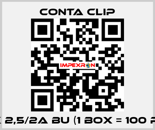 SRK 2,5/2A BU (1 box = 100 pcs) Conta Clip