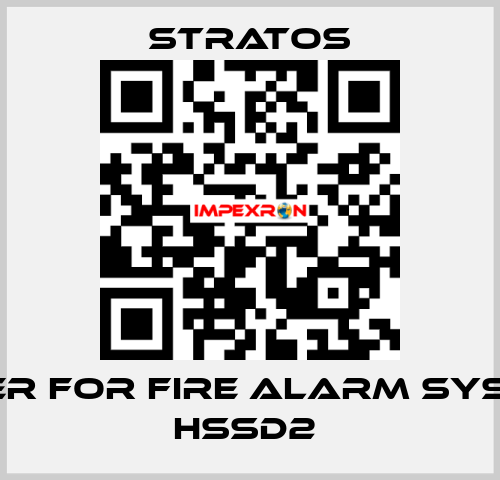 FILTER FOR FIRE ALARM SYSTEM HSSD2  Stratos