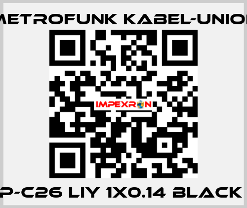 LWP-C26 LIY 1x0.14 black (B)  METROFUNK KABEL-UNION