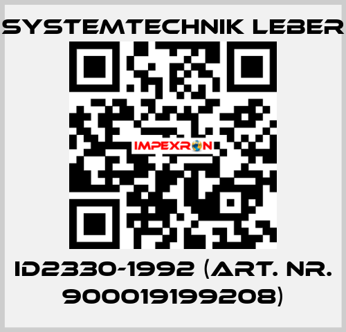 ID2330-1992 (art. nr. 900019199208) Systemtechnik LEBER