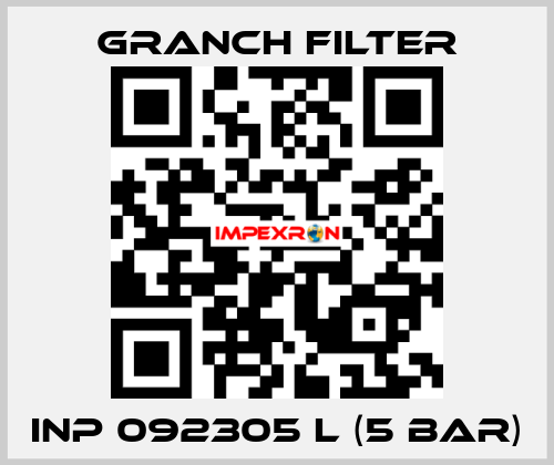 INP 092305 L (5 bar) GRANCH FILTER