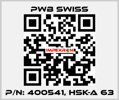 P/N: 400541, HSK-A 63 PWB Swiss