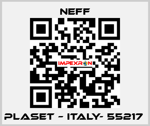 PLASET – ITALY- 55217  Neff