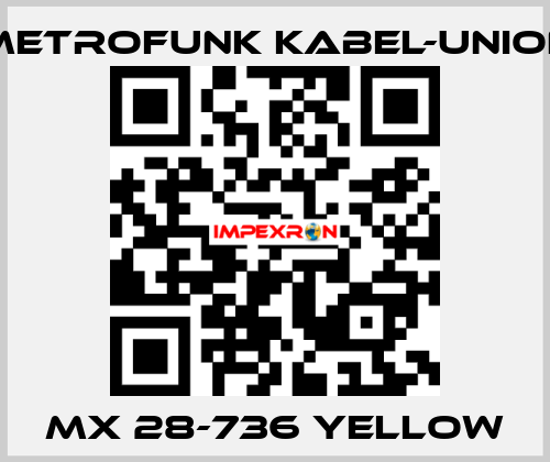 MX 28-736 yellow METROFUNK KABEL-UNION