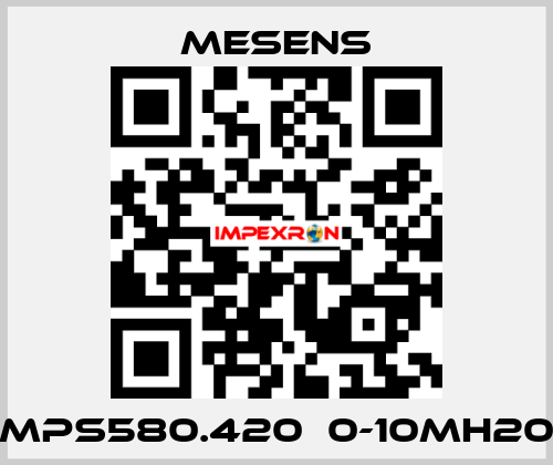 MPS580.420  0-10mH20 Mesens