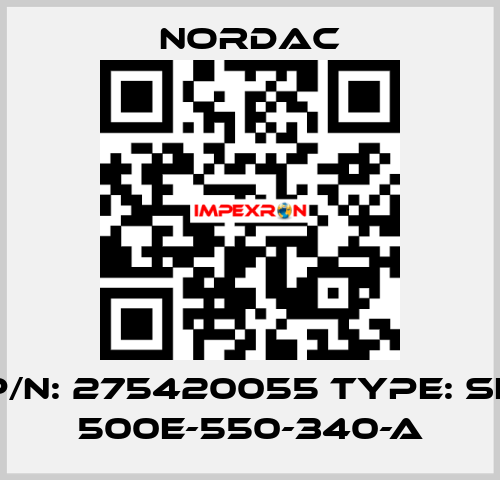 P/N: 275420055 Type: SK 500E-550-340-A NORDAC