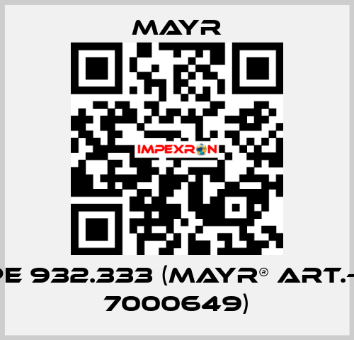 Type 932.333 (mayr® Art.-Nr.: 7000649) Mayr