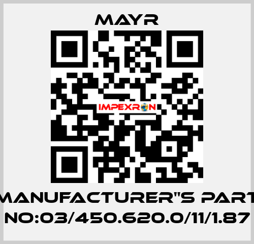 Manufacturer"s Part No:03/450.620.0/11/1.87 Mayr