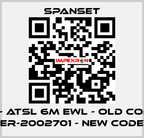 ER- ATSL 6m EWL - old code; ER-2002701 - new code SpanSet