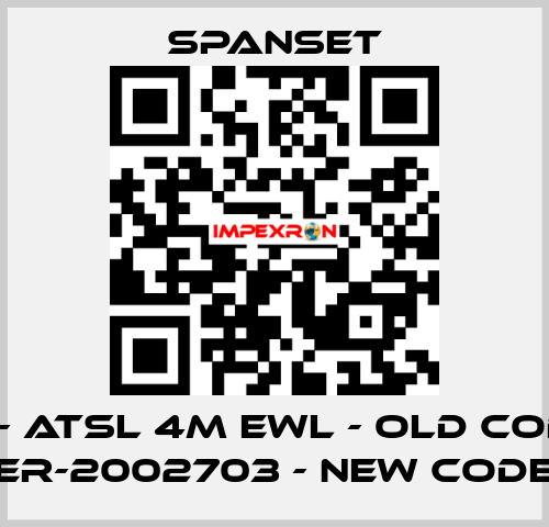 ER- ATSL 4m EWL - old code; ER-2002703 - new code SpanSet