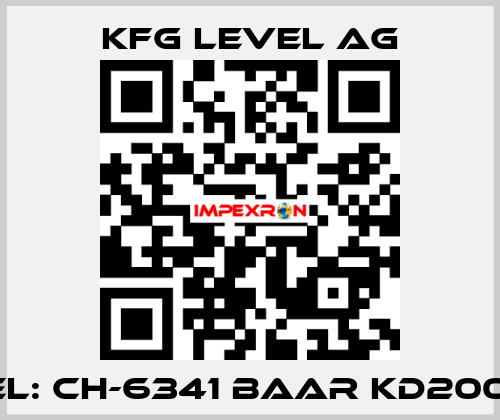 Model: CH-6341 Baar KD2000115/1 KFG Level AG