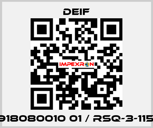 2918080010 01 / RSQ-3-115V Deif