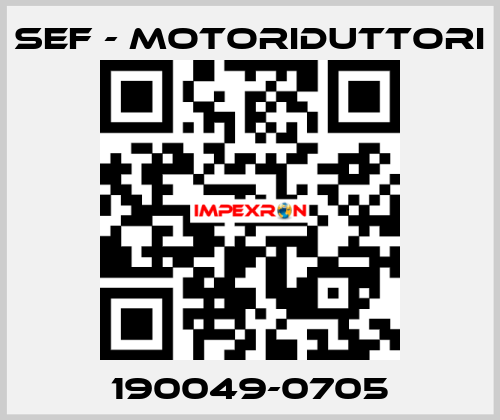 190049-0705 SEF - MOTORIDUTTORI