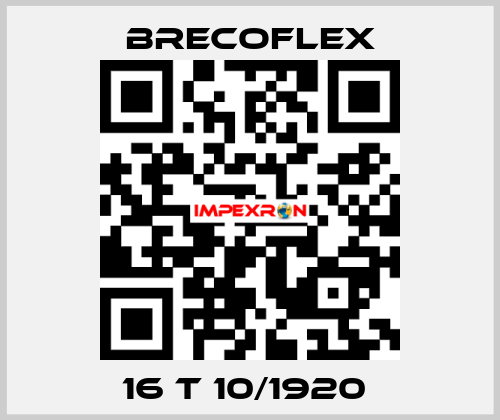 16 T 10/1920  Brecoflex