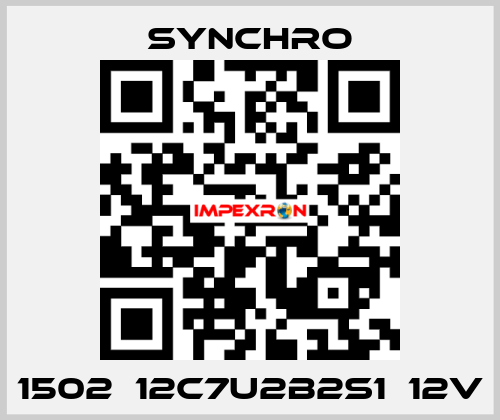 1502‑12C7U2B2S1‑12V SYNCHRO