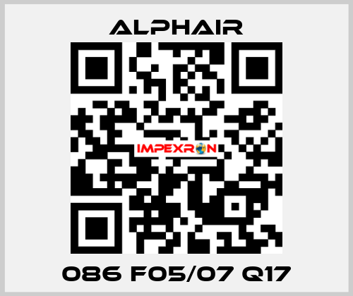 086 F05/07 Q17 Alphair