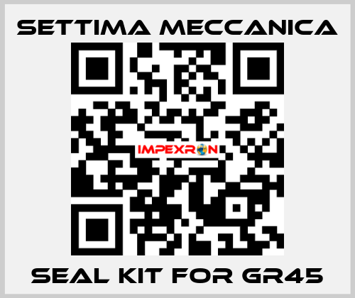 Seal kit for GR45 Settima Meccanica