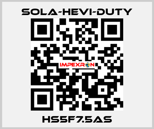 HS5F7.5AS Sola-Hevi-Duty