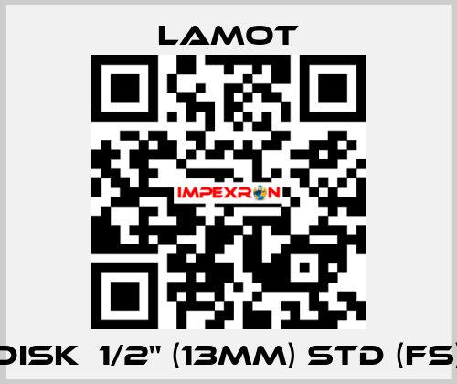 Disk  1/2" (13MM) STD (FS) Lamot