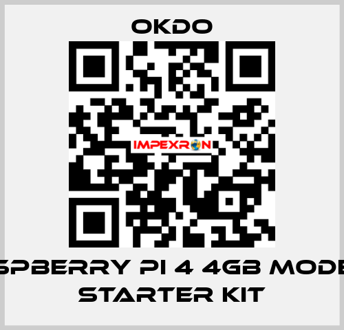 Raspberry Pi 4 4GB Model B Starter Kit Okdo