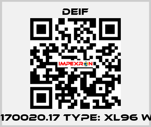 2951170020.17 Type: XL96 white Deif