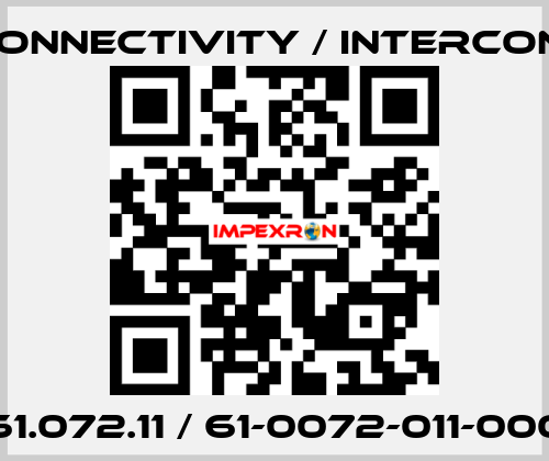 61.072.11 / 61-0072-011-000 TE Connectivity / Intercontec