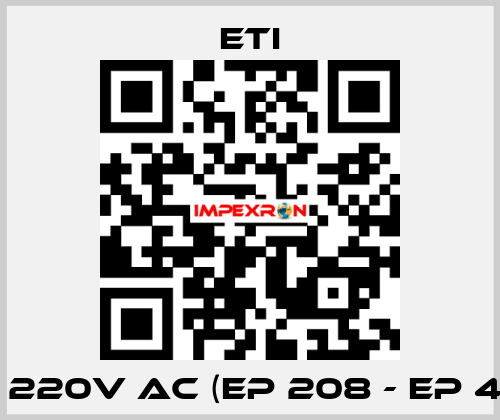 MU 220V AC (EP 208 - EP 440) Eti