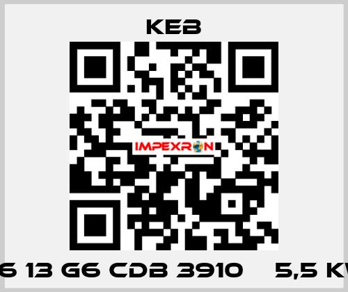 G6 13 G6 CDB 3910 В 5,5 kW KEB