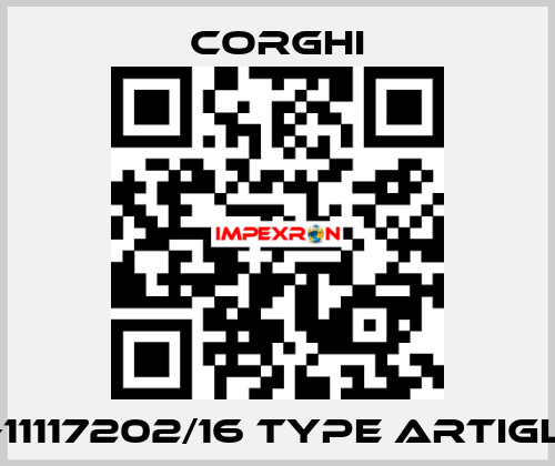 Nr. 0-11117202/16 Type ARTIGLIO 55 Corghi