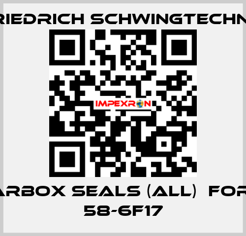 Gearbox seals (all)  for UE 58-6F17 Friedrich Schwingtechnik