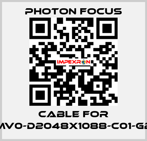 cable for MV0-D2048X1088-C01-G2 PHOTON FOCUS