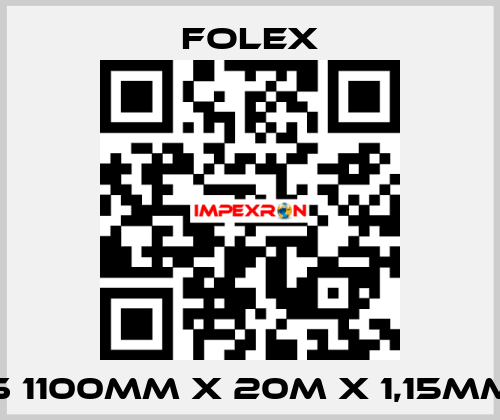 S 1100mm x 20m x 1,15mm Folex