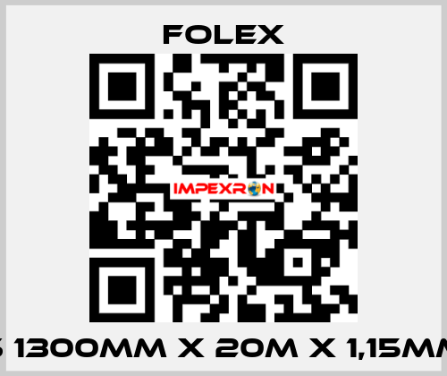 S 1300mm x 20m x 1,15mm Folex