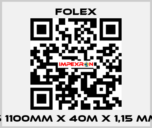 S 1100mm x 40m x 1,15 mm Folex