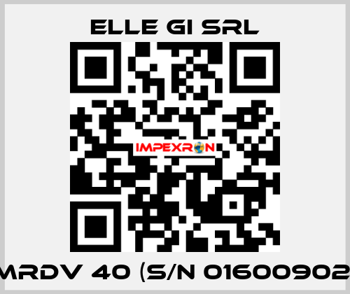 MRDV 40 (S/N 01600902) ELLE GI SRL