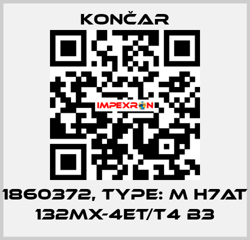 1860372, Type: M H7AT 132MX-4ET/T4 B3 Končar