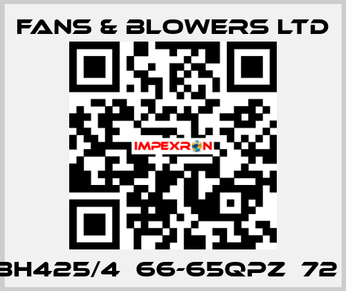 BH425/4  66-65QPZ  72㎏ Fans & Blowers Ltd