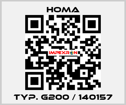 Typ. G200 / 140157 HOMA