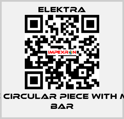 WHITE CIRCULAR PIECE WITH METAL BAR ELEKTRA