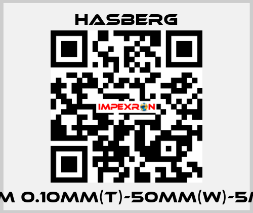 SHIM 0.10MM(T)-50MM(W)-5M(L) Hasberg