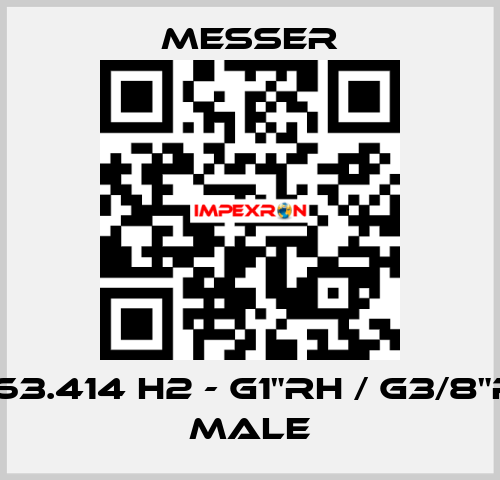 0.463.414 H2 - G1"RH / G3/8"RH - Male Messer