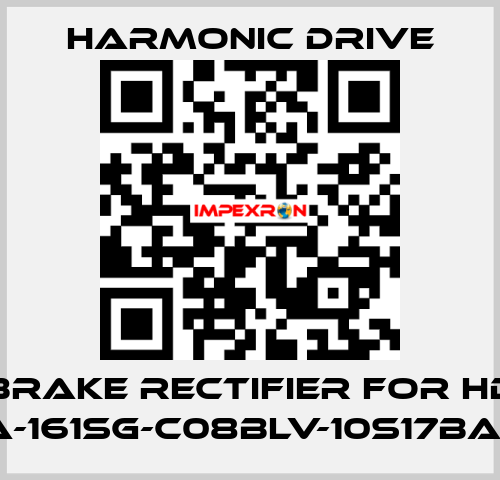 brake rectifier for HD SHA-20A-161SG-C08BLV-10S17bA-SP6575 Harmonic Drive